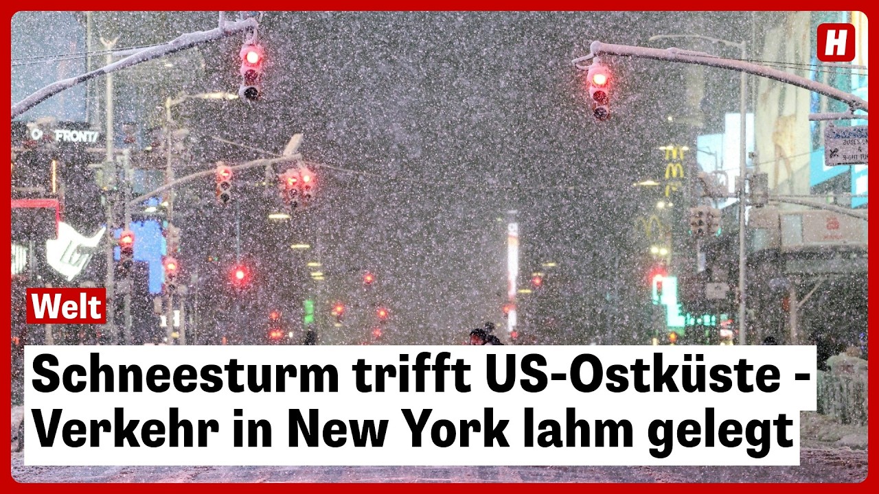Schneesturm trifft US-Ostküste - Verkehr in New York lahm gelegt