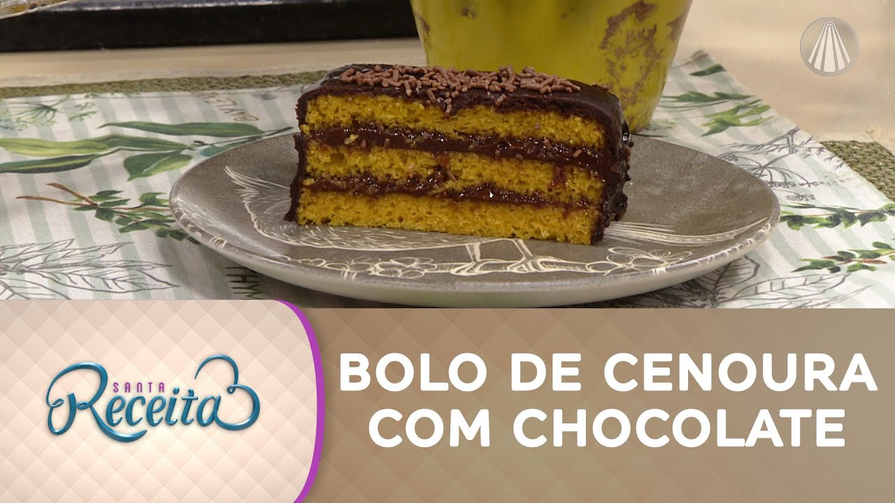 Bolo de cenoura com chocolate: clássico e irresistível