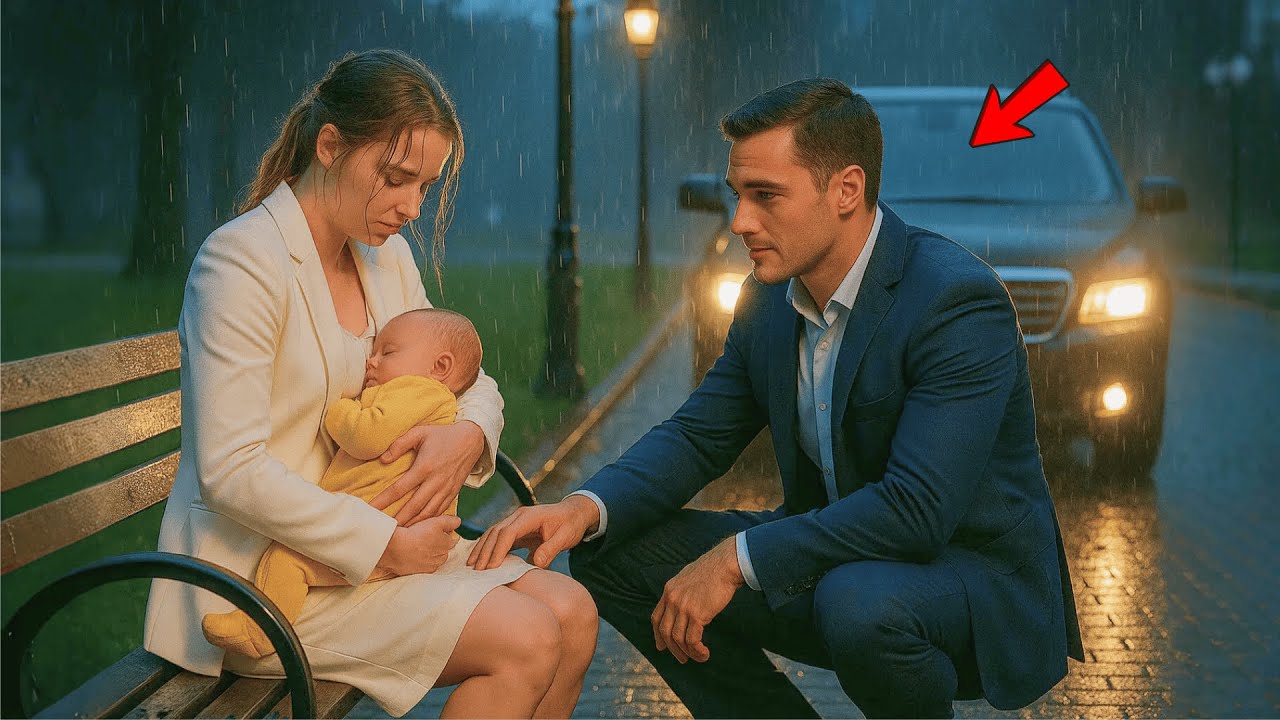 Un PDG froid vit une femme nourrissant son bébé sous la pluie — sans savoir qu’elle avait tout perdu