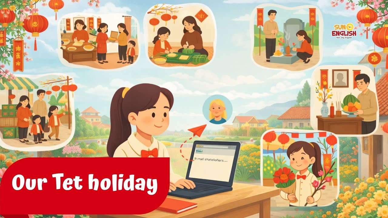 Our Tet Holiday | Vietnamese New Year Story for Kids | Family & Traditions