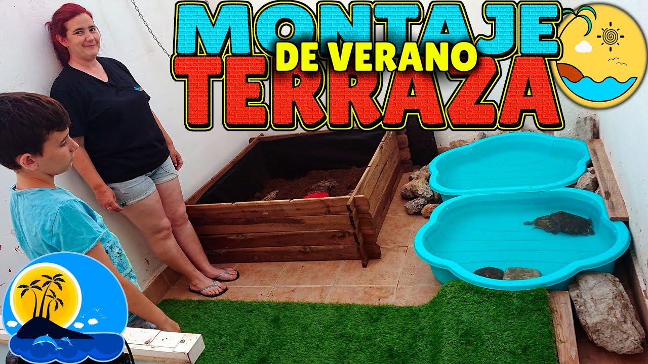 Montaje de VERANO 🐢 TORTUGAS en la Terraza ☀️ Tomando el SOL