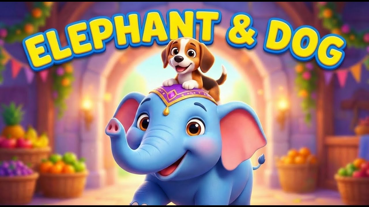 Elephant and Dog 🐘🐶 | Best Friends Forever | Kids Song