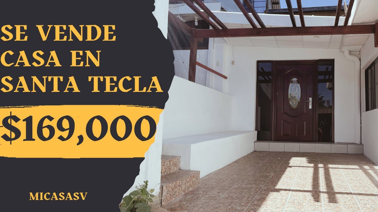 🏡 Se vende Hermosa 🤩 Casa En Santa Tecla 😎 Todo a Tu Alcance! 🏦🌋🏝️🏟️