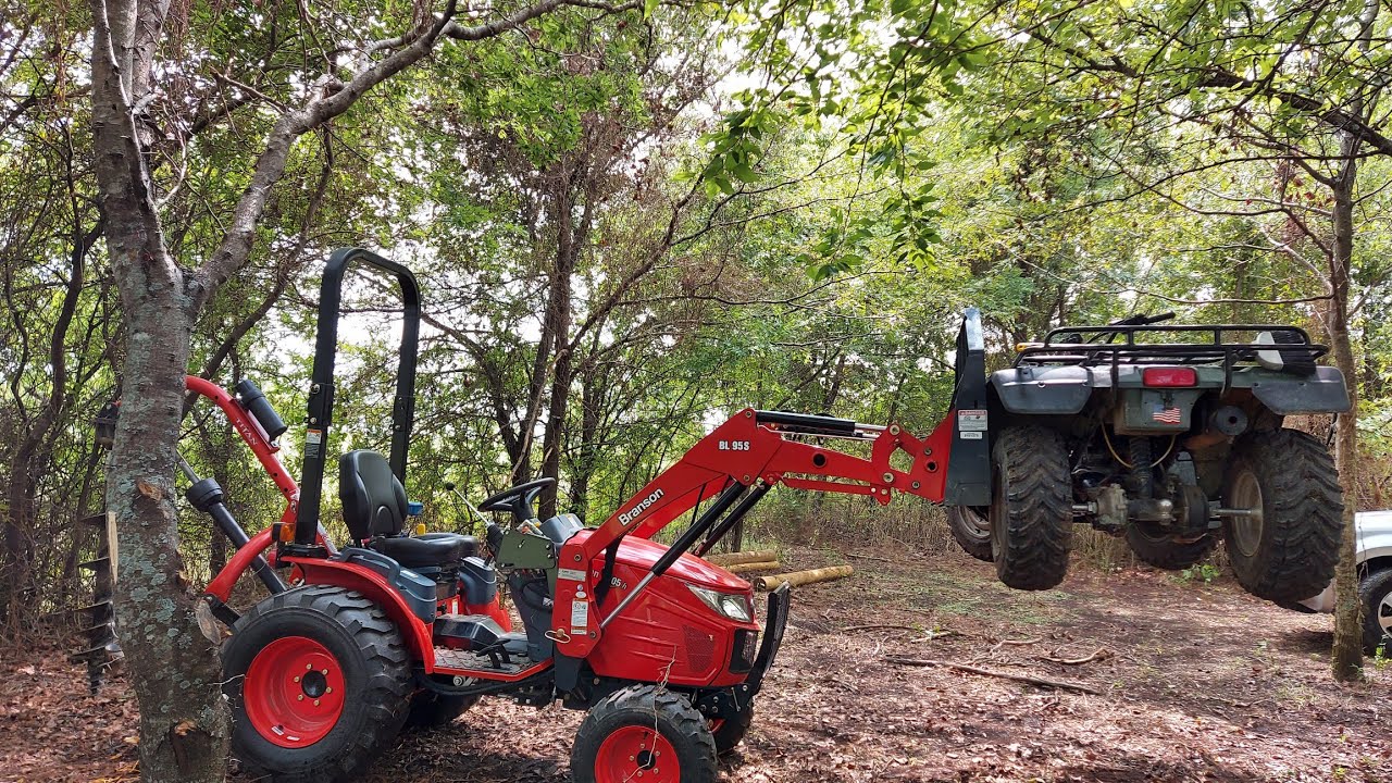 branson 2505h camp clean up #tractor#cleaning#vlog
