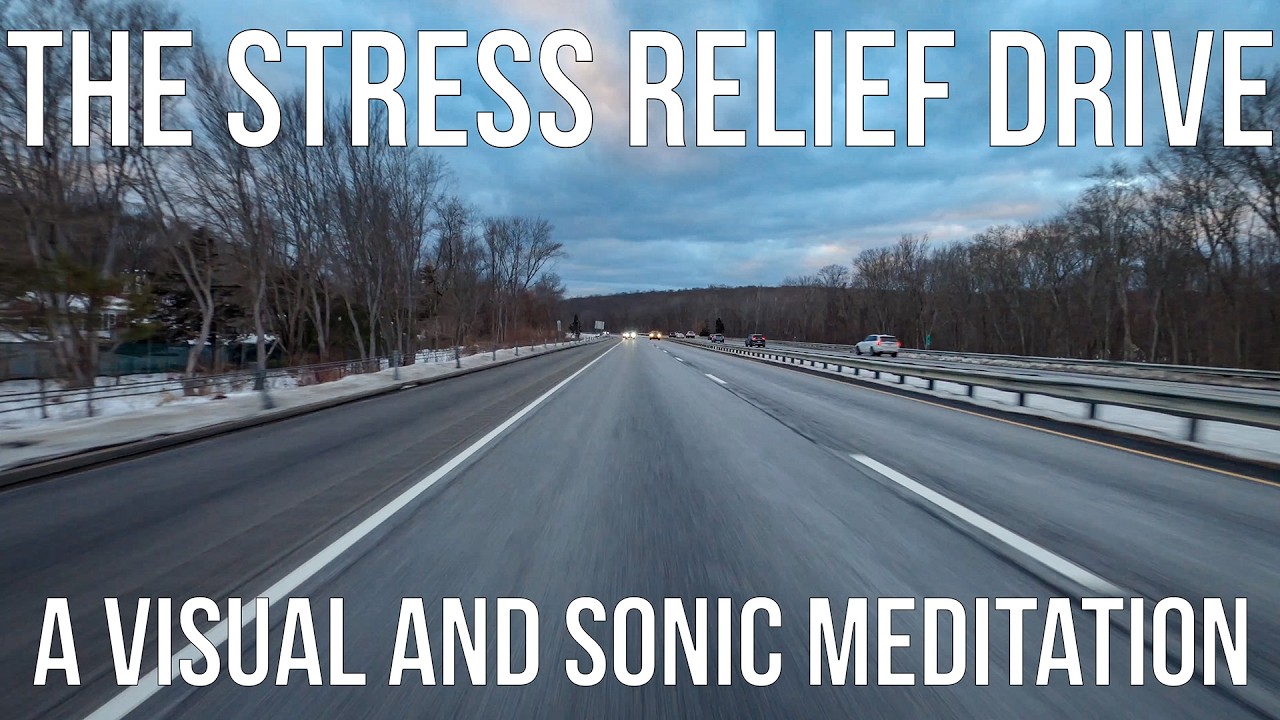 Calming Connecticut Highway Drive | Stress Relief Video | Relaxing Soundtrack | 4K