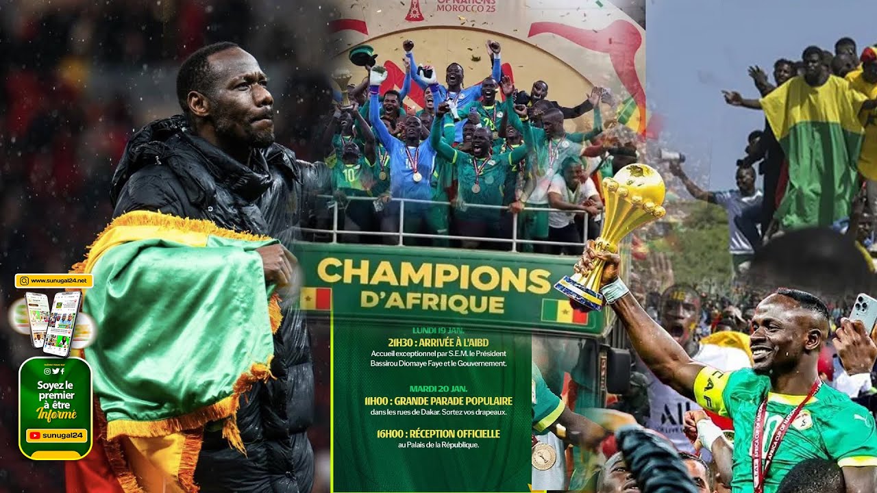 Communiqué officiel de la FSF : accueil grandiose des Lions – Caravane ce mardi dès 11h dans Dakar
