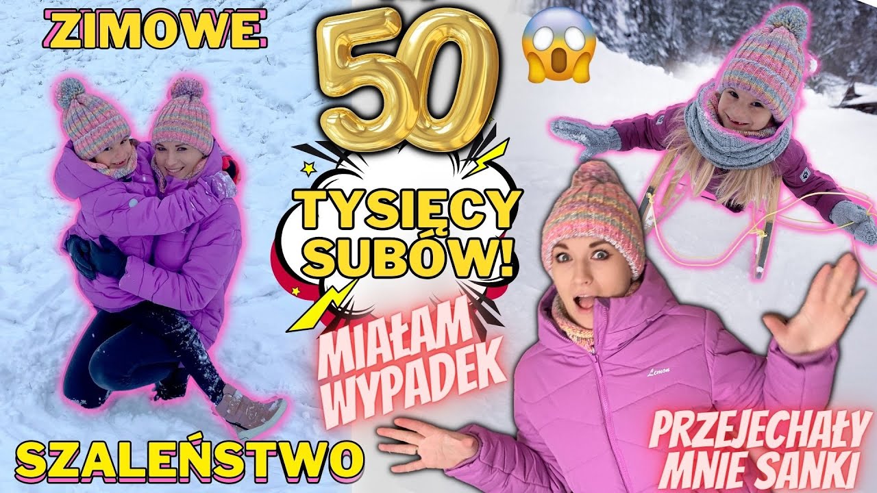 Vlogmas 8- Pasmo nieszczęść😱☃️ Wpadłam pod sanki🛷 Co z moją nogą? Szalejemy na śniegu❄️🎅