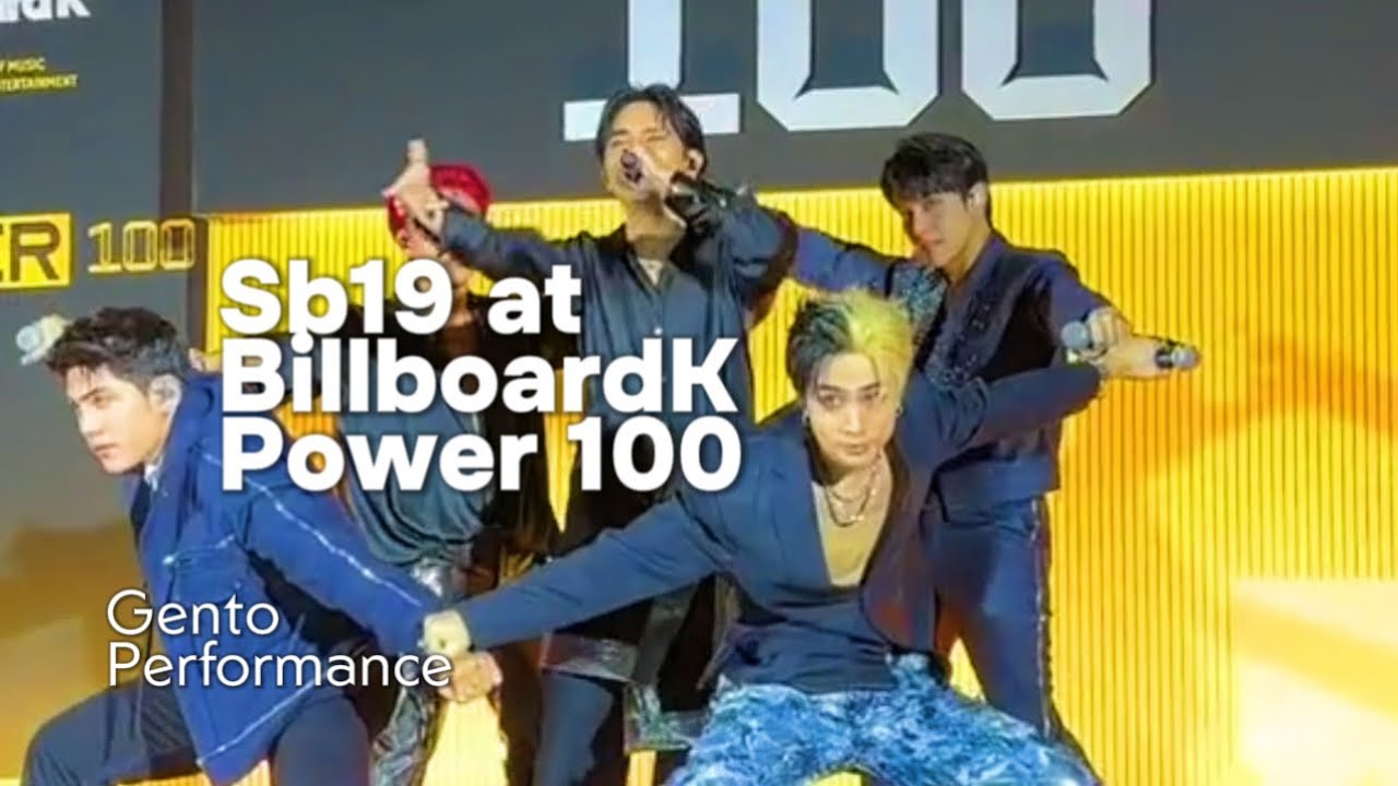 Sb19 at Billboard Korea Power 100 | Gento Full Performance