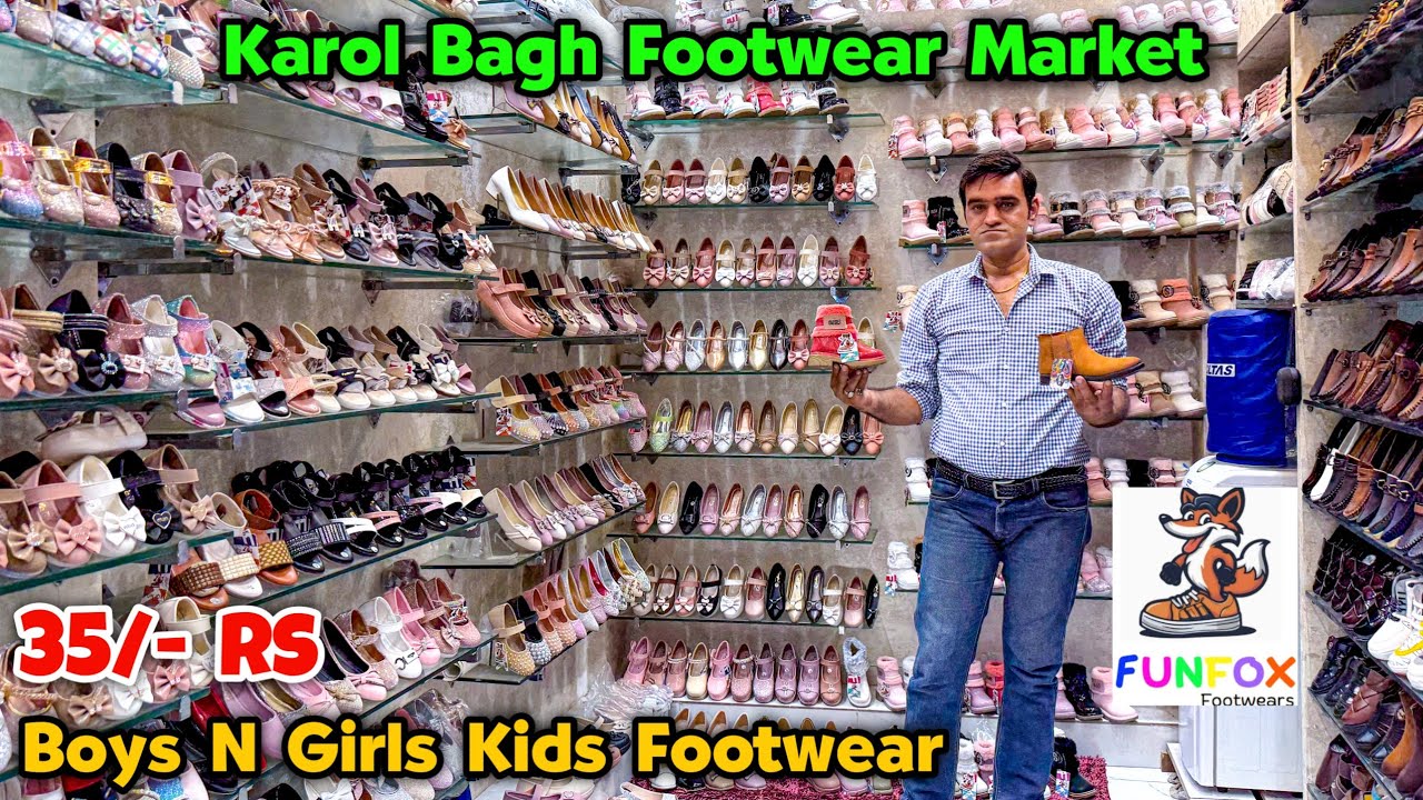 🔥New Kids Shoes Collection 2025 | Boys & Girls Footwear Wholesale Market | Karol Bagh Shoes Market