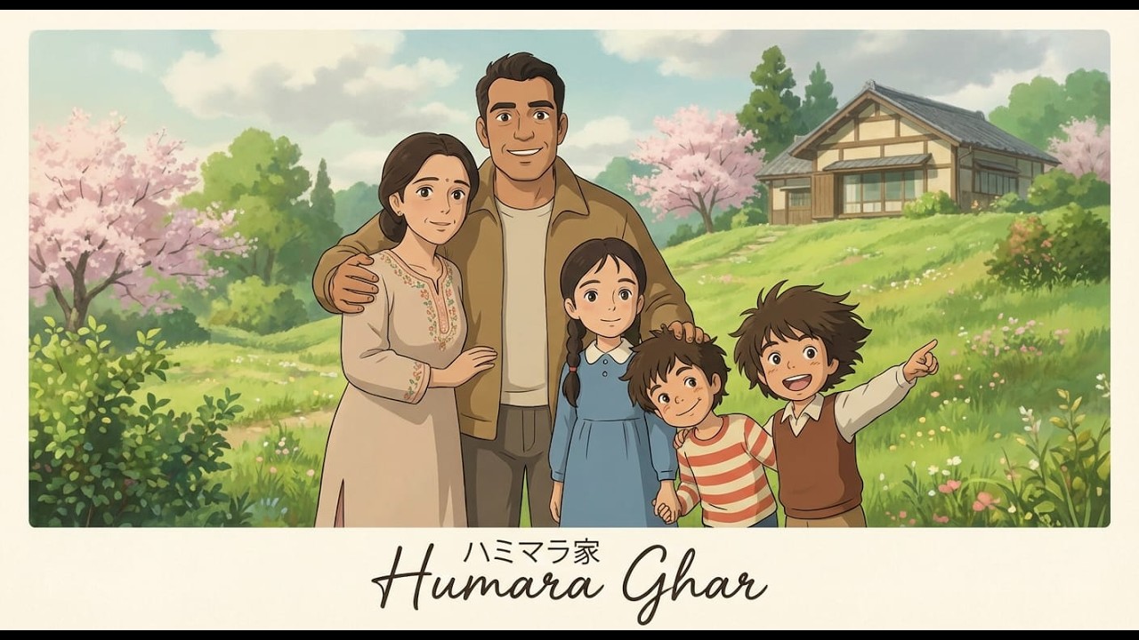 A Magical Journey from City to Village | Emotional Ghibli-Style Kids Story | Cozy mobile home