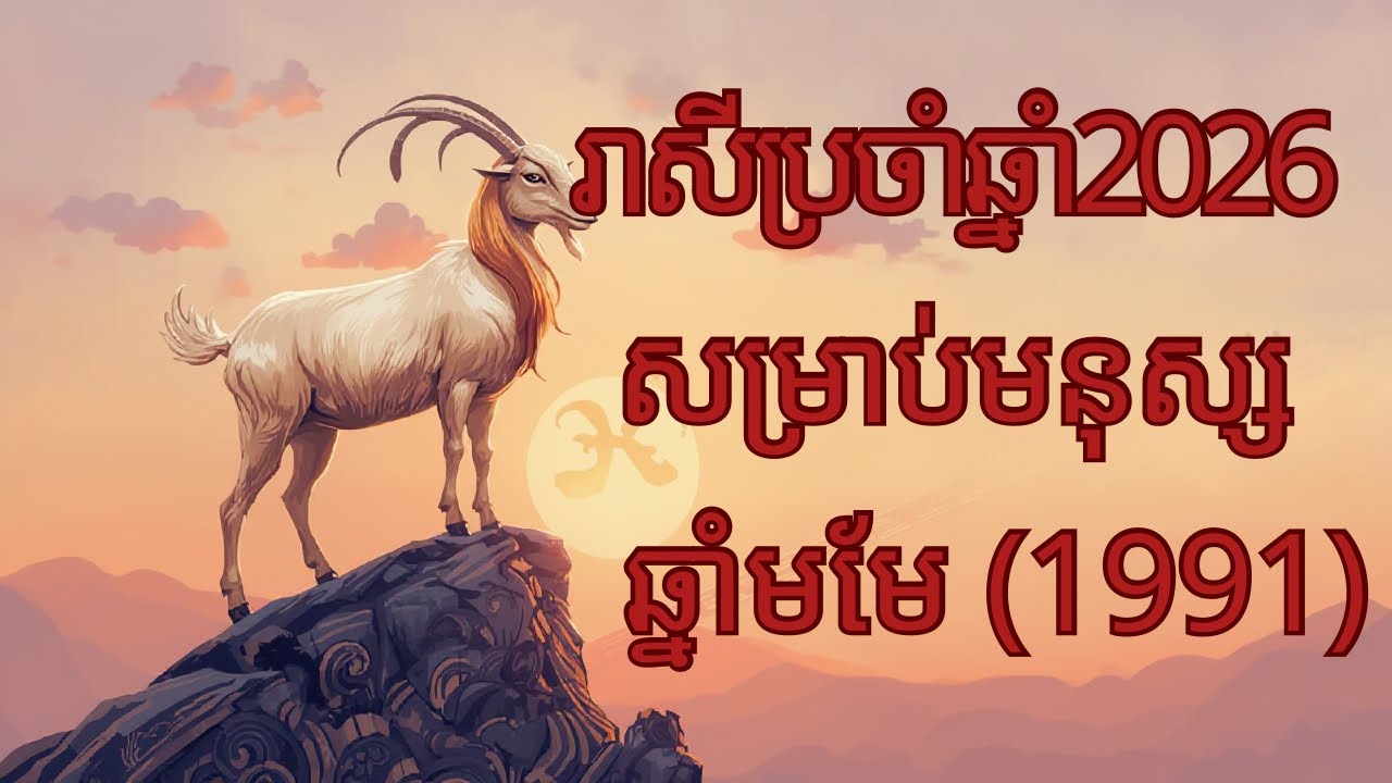 ហោរាសាស្ត្រចិនឆ្នាំ ២០២៦​ សម្រាប់អ្នកកើតឆ្នាំមមែ(1991)