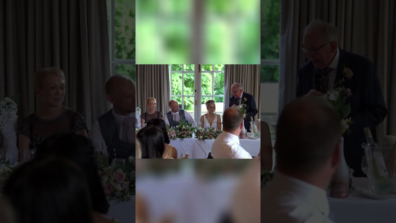Warning: This Dad's Speech Will Make You Cry 😭 #emotionalspeech #weddingmoments