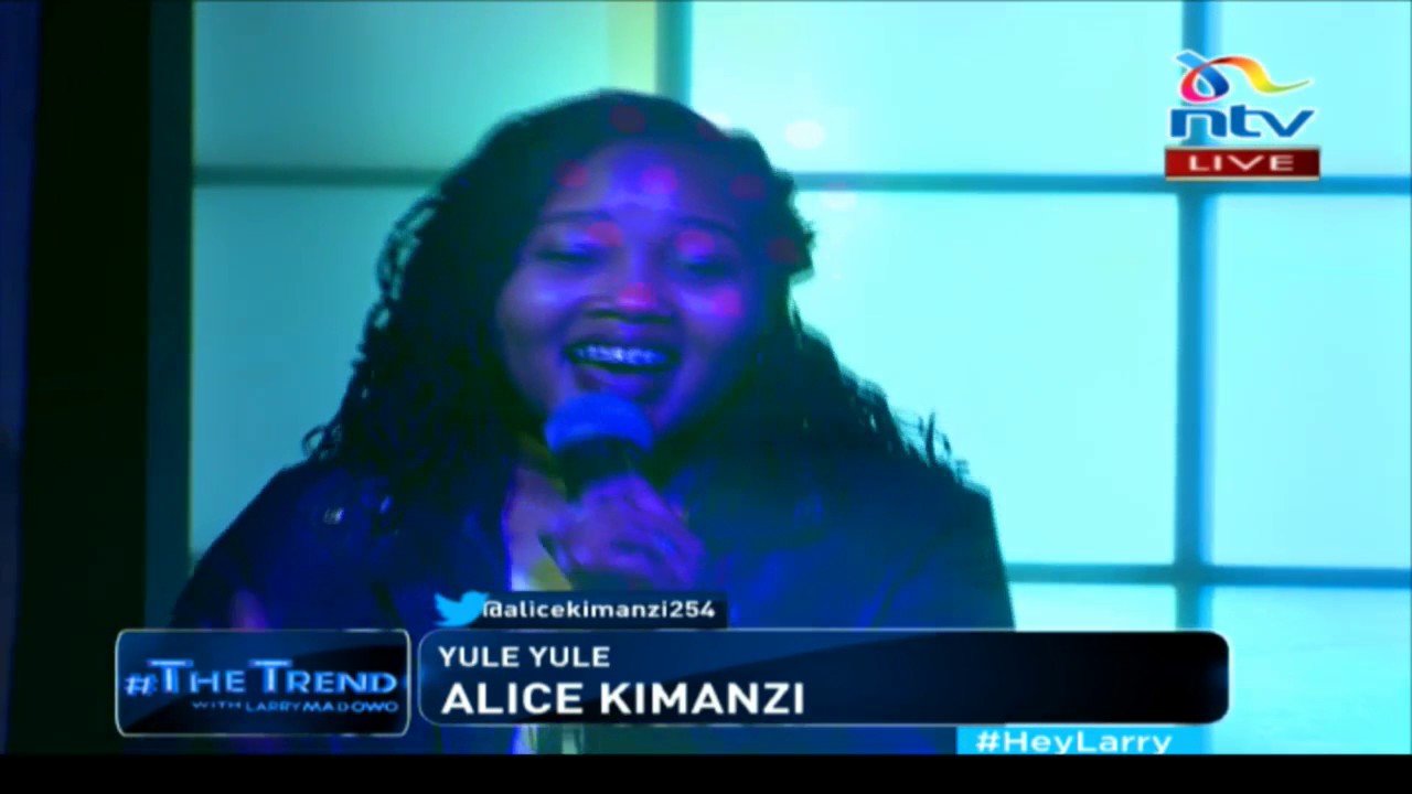 Alice Kimanzi performs 'Yule yule'#theTrend