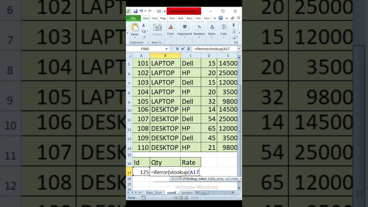 IFERROR + VLOOKUP 😱 | HR Job Ka Powerful Formula | Excel Tricks | Gyan World #shorts