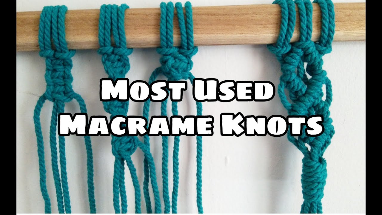 Most Used Macrame Knots/ Basic Macrame Knots Tutorial Step by Step in Hindi/ The Craft Pot
