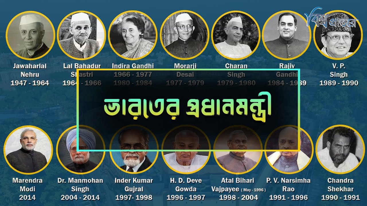 ভারতের ইতিহাসে এখন পর্যন্ত প্রধানমন্ত্রী হয়েছেন যারা | বিশ্ব প্রান্তরে | All Prime Minister of India
