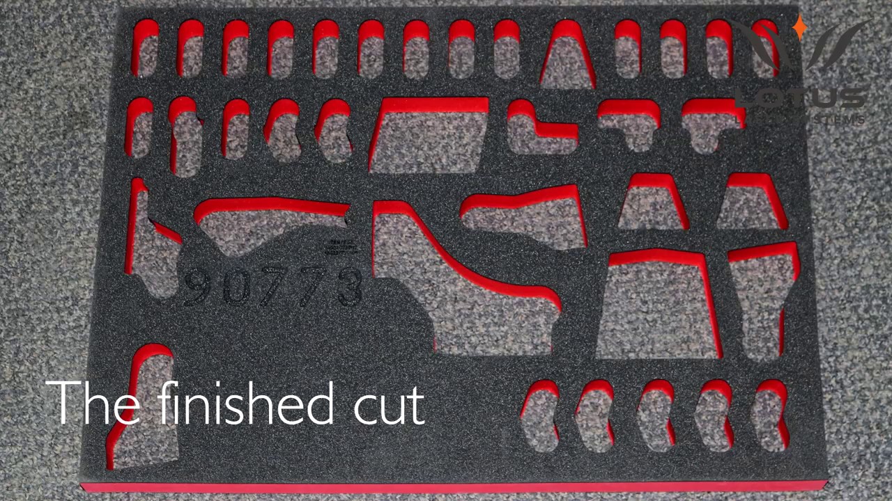Blu125 100w laser cutting foam 30mm thick