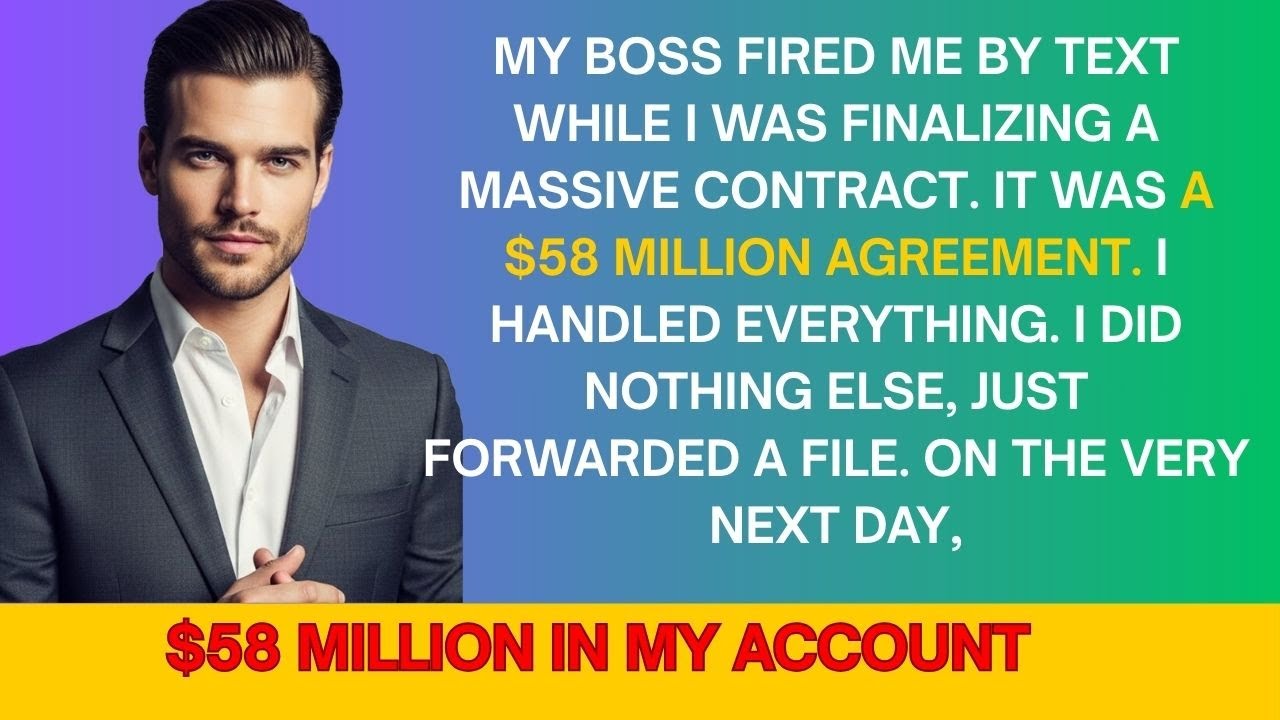 I Was Fired By Text While Finalizing A Massive $58 Million Dollar Deal; So I Signed It For Myself