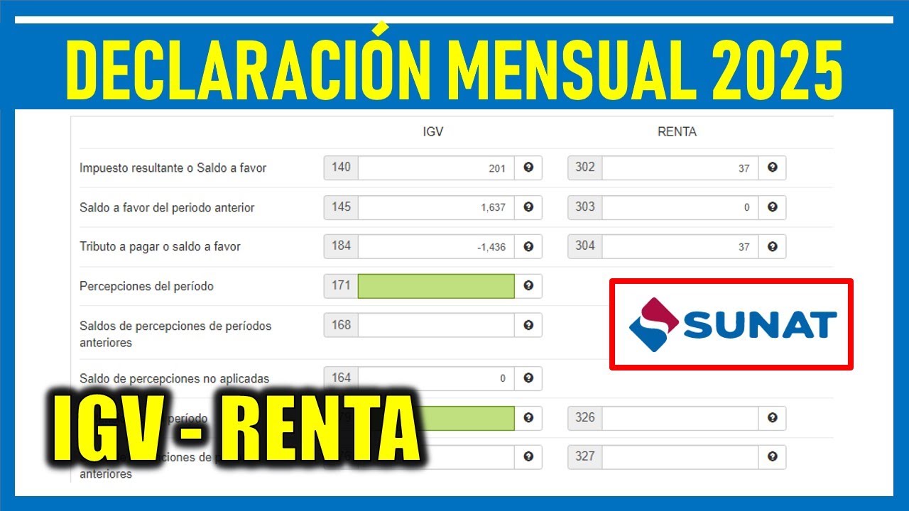 Declaraci&oacute;n mensual SUNAT 2025 R&eacute;gimen Especial |&iquest;C&oacute;mo declarar mi impuesto mensual?