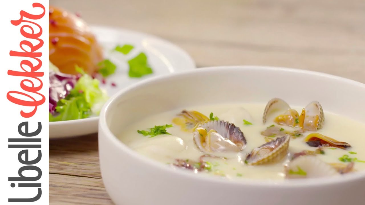 Zeevruchtensoep met gedroogde ham