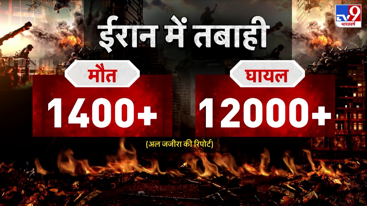 Iran‑Israel‑US War: ईरान में अब तक तबाही का मंजर कैसा, 1400 से ज्यादा मौत! | Trump | Netanyahu