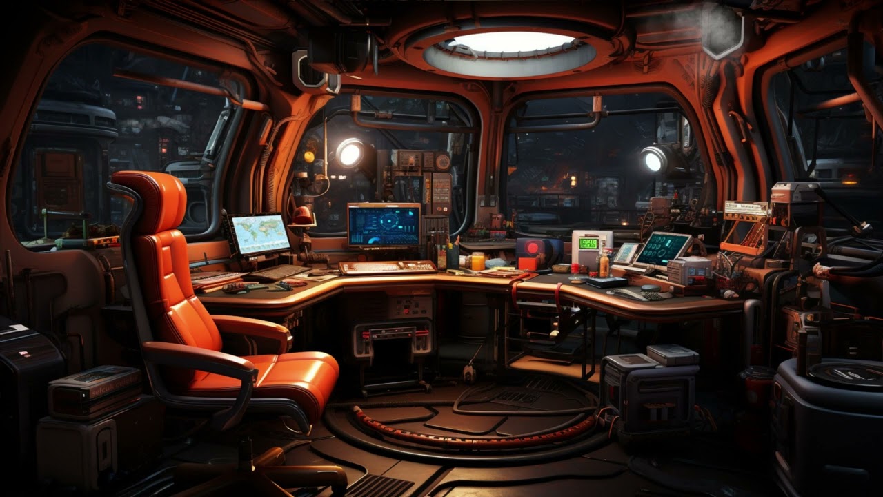 Radio Chatter From Mining Base. Sci-Fi Ambiance for Sleep, Study, Relaxation