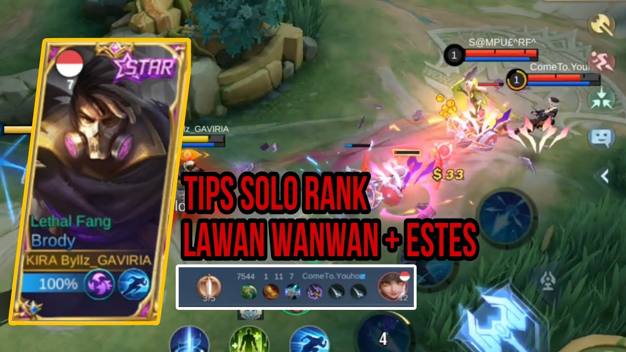 TUTORIAL BRODY VS WANWAN + ESTES !! HAL PENTING SAAT LAWAN MM DI BANTU ESTES - GAME PLAY BRODY