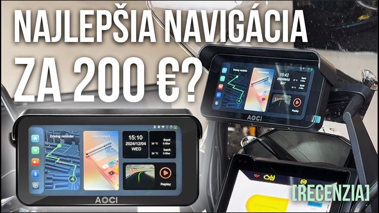 Najlep&scaron;ia Carplay navig&aacute;cia na moto za 200&euro;? | AOCI C6
