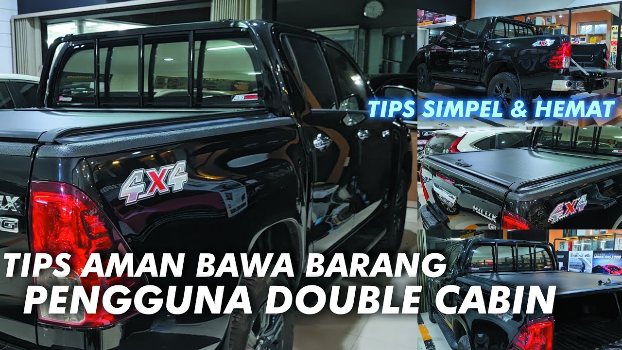 TUTUP BAK DOUBLE CAB SIMPLE AMAN & KEREN #modifikasi #otomotif #doublecabin
