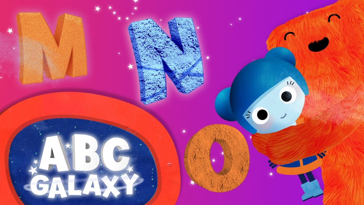 Alphabet - ABC for Kids | Learning ABC with ABC Galaxy | M N O Collection with Hugg and Giggs