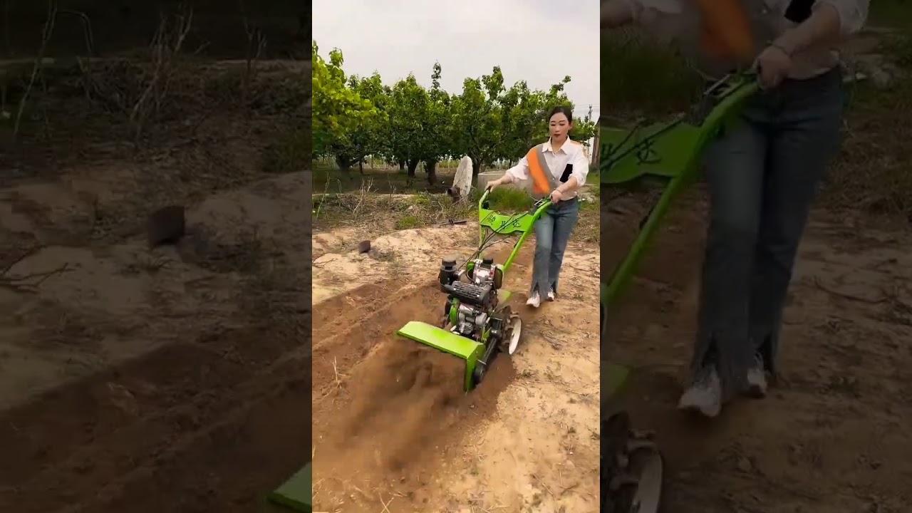 Multi-function four-wheel drive micro-tillage machine, 