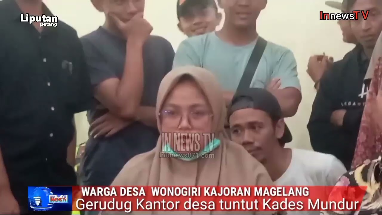 LIPUTAN SIANG Ratusan Warga Wonogiri Kajoran Magelang Demo Di Kantor Desa, Tuntut Kades Mundur