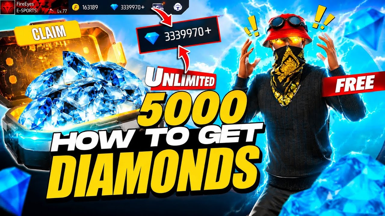 🤯💎How to get 5,000 Diamonds in Free Fire🔥 2026 Latest Trick 100% Working