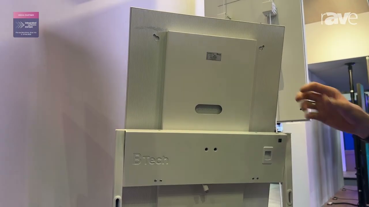 ISE 2026: B-Tech AV Mounts Showcases BT7612-SAM32 E-paper Display Stand