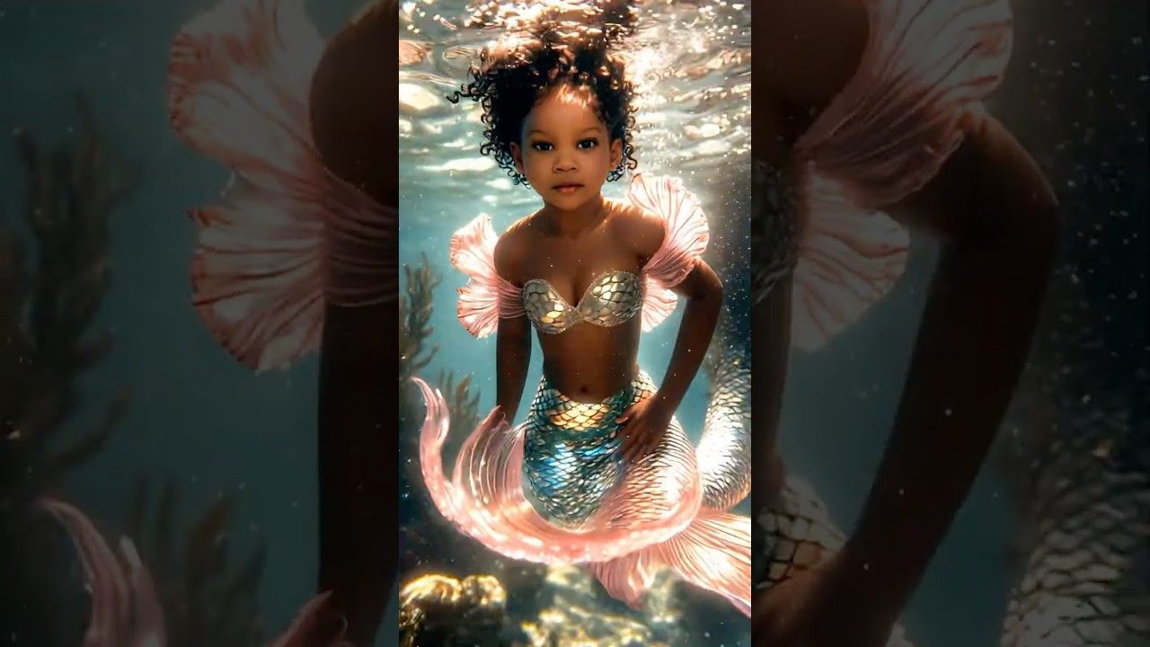 Magical Mermaid Adventure 🧜&zwj;♀️ MermaidAdventure #KidsStorytime #AIMermaid #anime  #oceanmagic