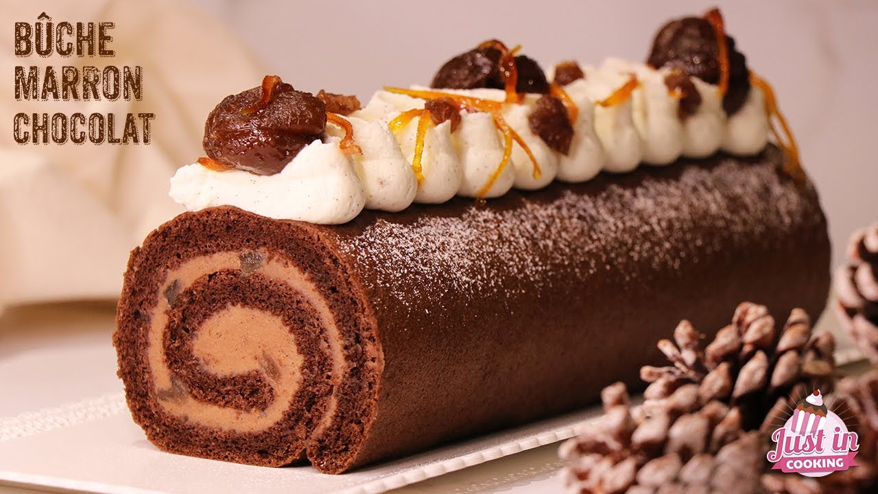 ❅ Recette de B&ucirc;che de No&euml;l Roul&eacute;e Marron Chocolat ❅