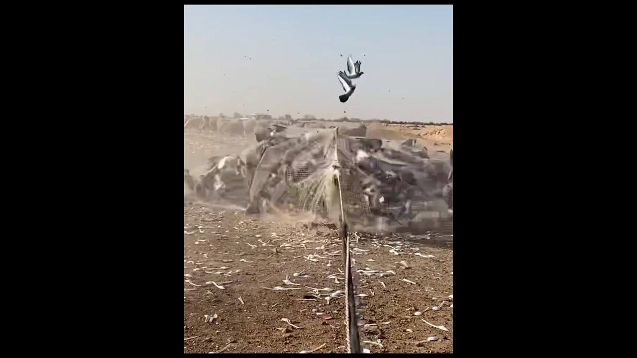 Миллионы гусей закрывают ловушку#hunting