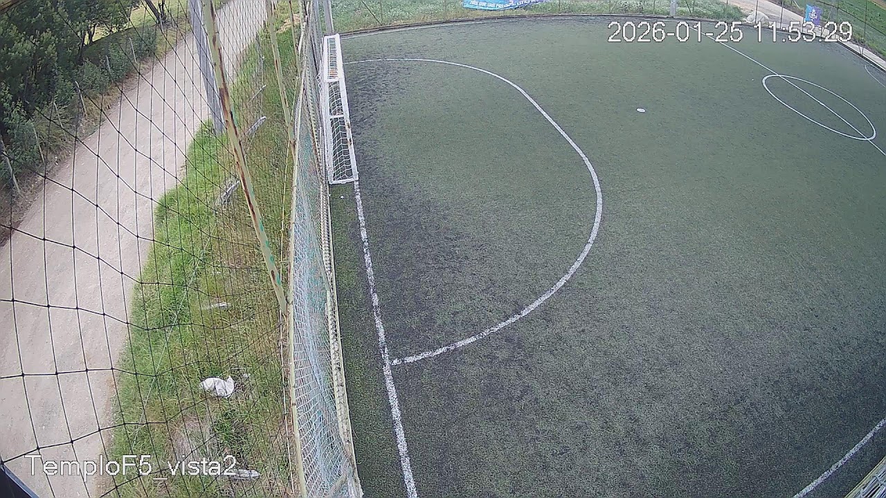 Cancha TemploF5_Vista_2 Templo Futbol 5 Club 25/01/26 inicia 06:01