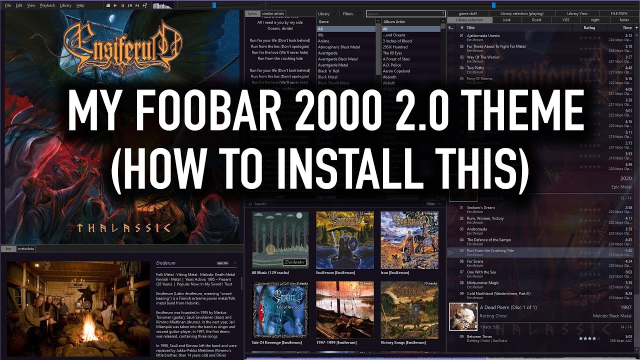My Foobar2000 2.0 2024 Theme | Download & Install!