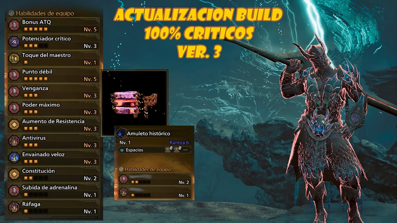Set meta 100% critico v3 | Espada larga - Talisman upd. | Monster Hunter Wilds #mhwilds #espadalarga