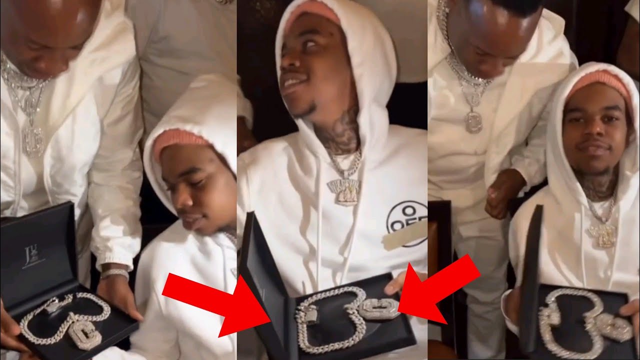 Lil Poppa Celebrates His Signing To Yo Gotti CMG label By Receiving His CMG Chain