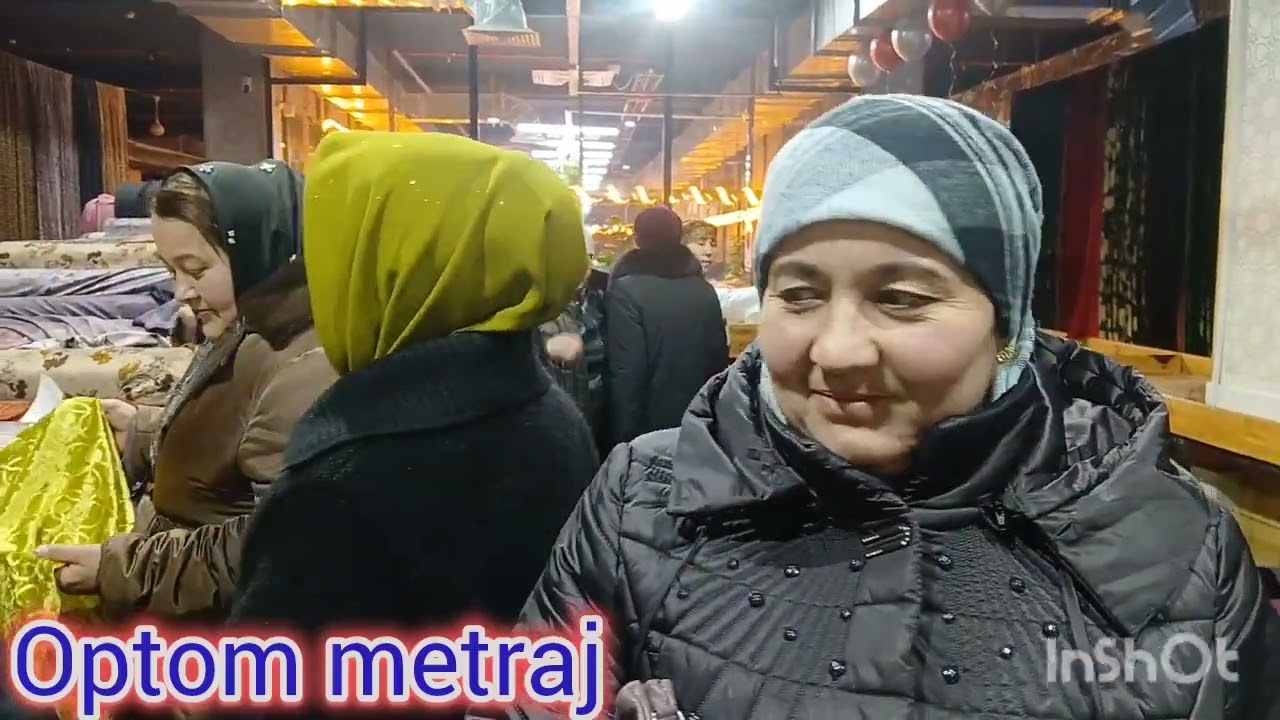 Optom tovar metrajlar Endi Eko bozorda Ulguring Narx sindi 10 somdan boshlanadi