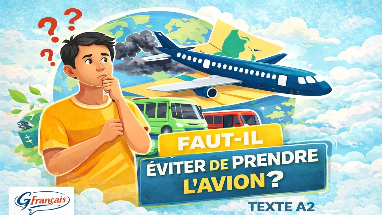 Est-il possible de ne plus prendre l'avion ?  Texte A2 avec audio #improvefrenchlistening