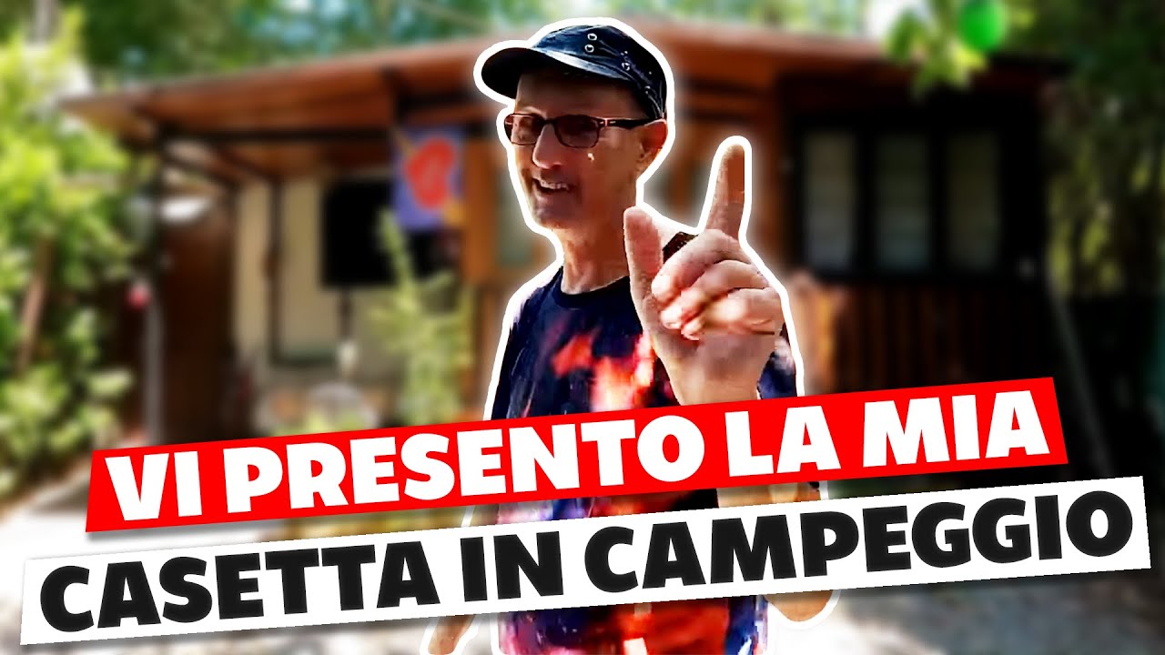 La mia casetta di legno in campeggio