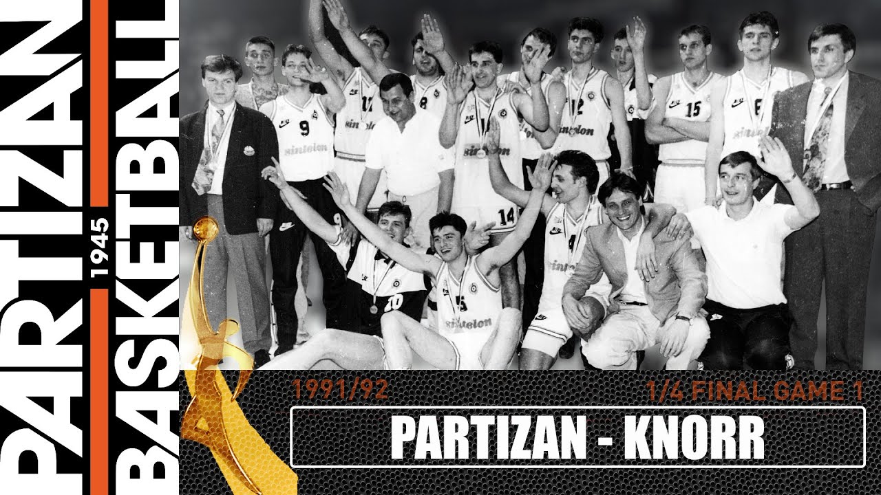 PARTIZAN - KNORR BOLOGNA | 1/4 FINAL, GAME#1 EUROLEAGUE 1991/92 |