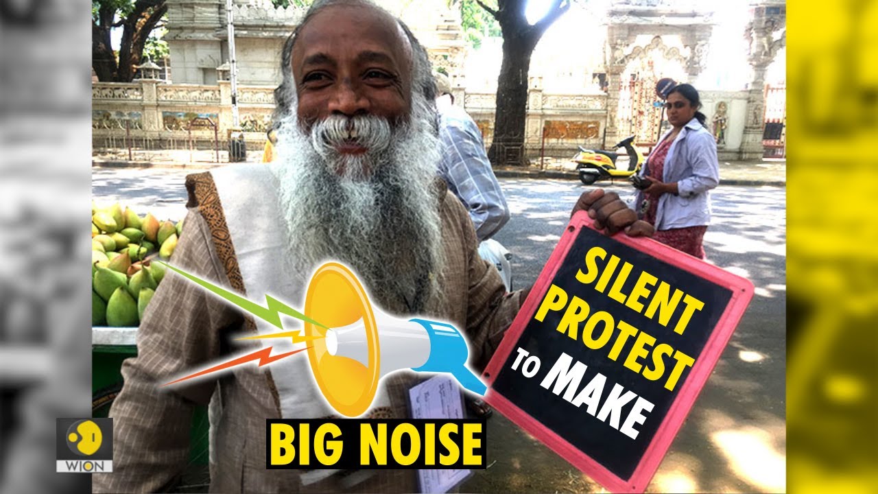 This 52-year-old man is on a 'Silent Protest' to make 'Big Noise'