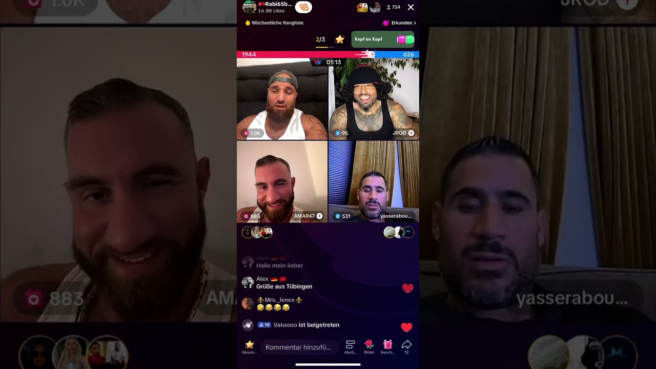 Rabi J-Luv yasser und Amar47 waren zusammen live und es wird stark diskutiert. 28.09