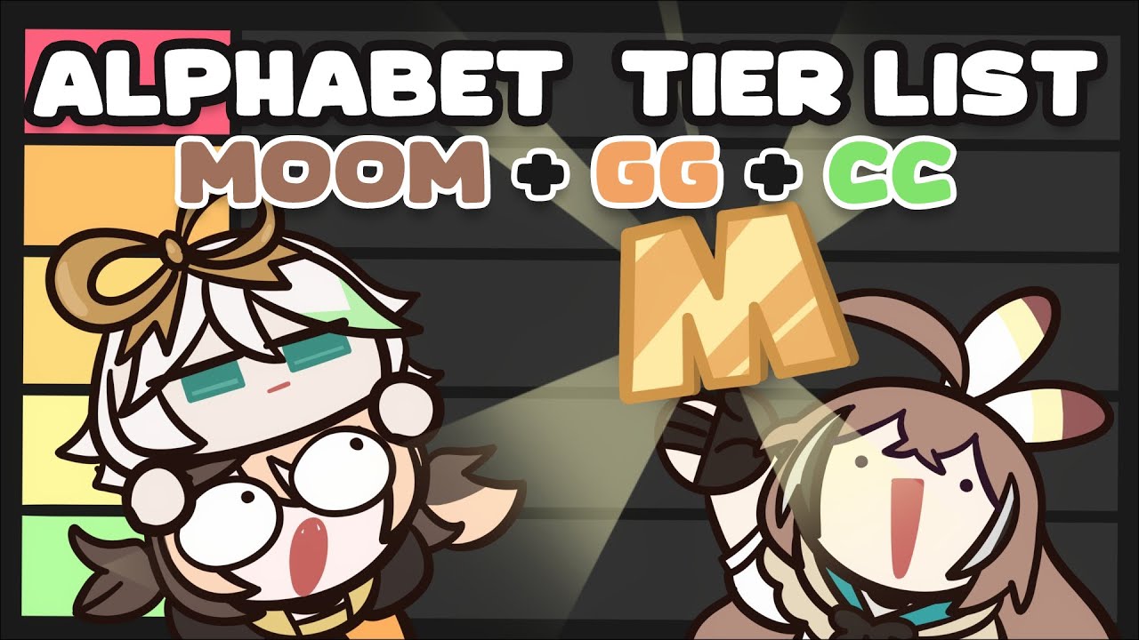 【ALPHABET TIER LIST】Ranking Letters with @holoen_gigimurin @holoen_ceciliaimmergreen