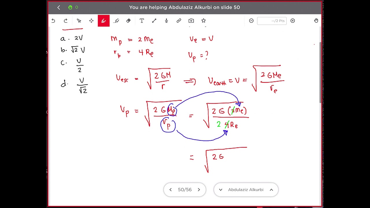 Sample Problem on Escape Velocity