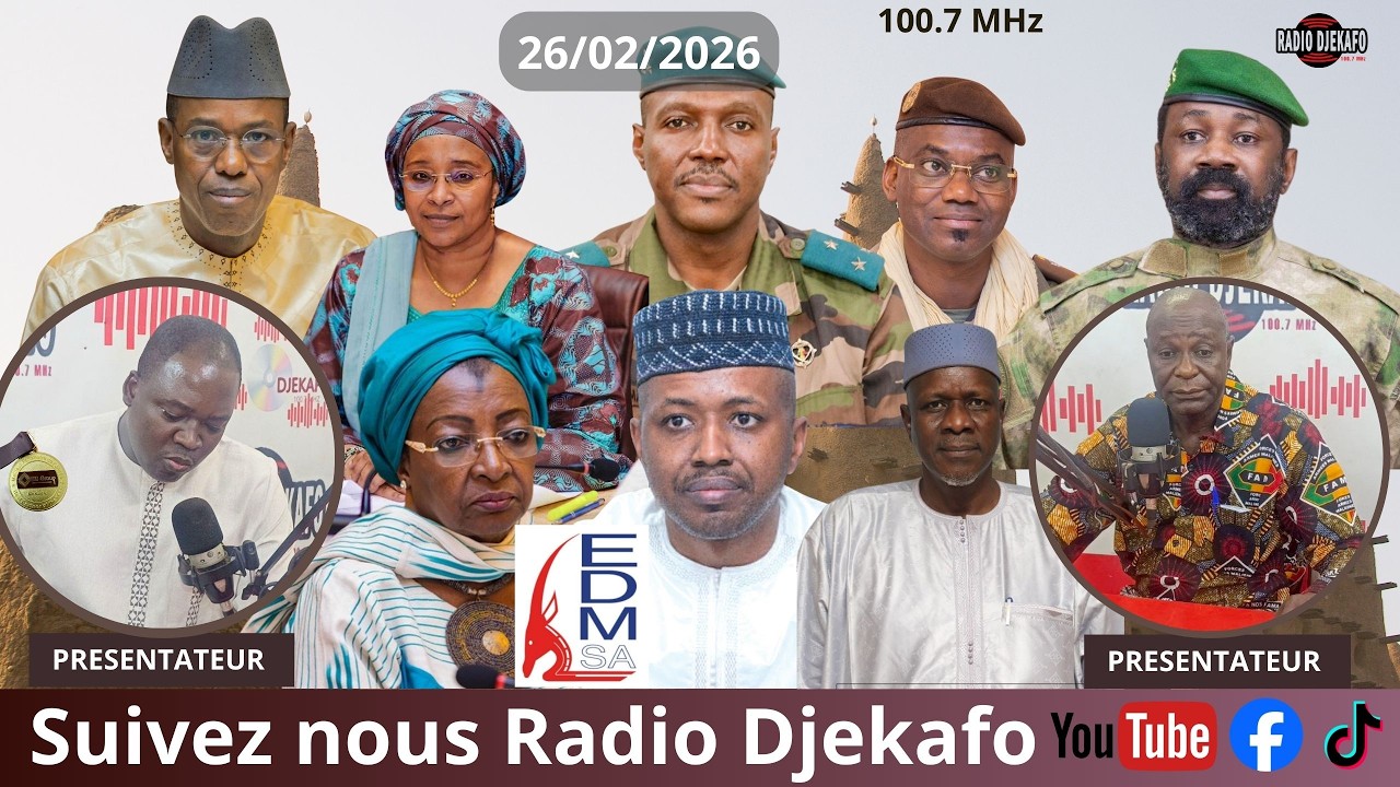RADIO DJEKAFO 26 FEVRIER BOUA DIABATÉ ET ABOUBACAR CAMARA